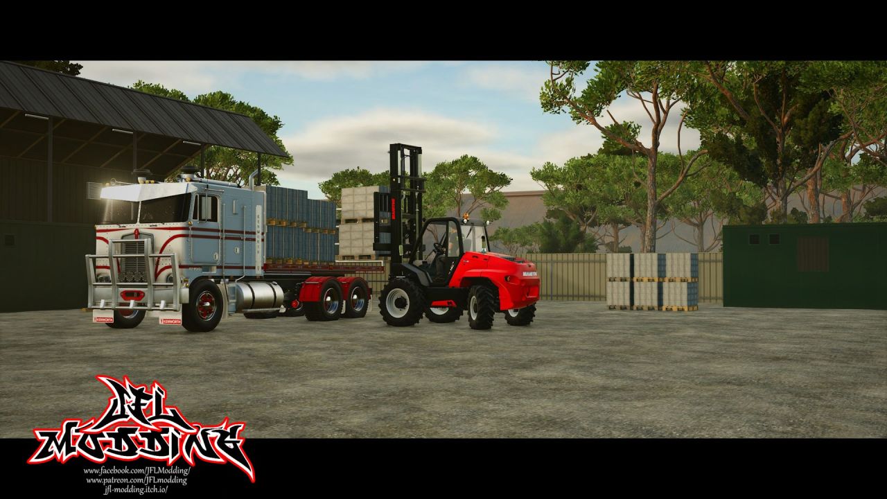 Причіп CIMC Flatdeck для Farming Simulator 25