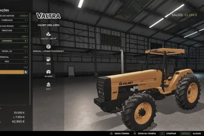 Трактор Valmet 1580 для Farming Simulator 25