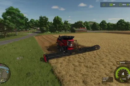Реалістичне Жнивування Realistic Harvesting для Farming Simulator 25 — Розумне Обмеження Швидкості Комбайна — 1