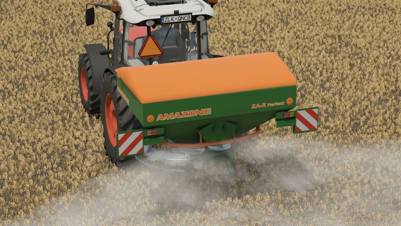Fertilizer Spreader Amazone ZAX 1402 Perfect for Farming Simulator 25