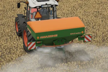 Fertilizer Spreader Amazone ZAX 1402 Perfect for Farming Simulator 25 — 6