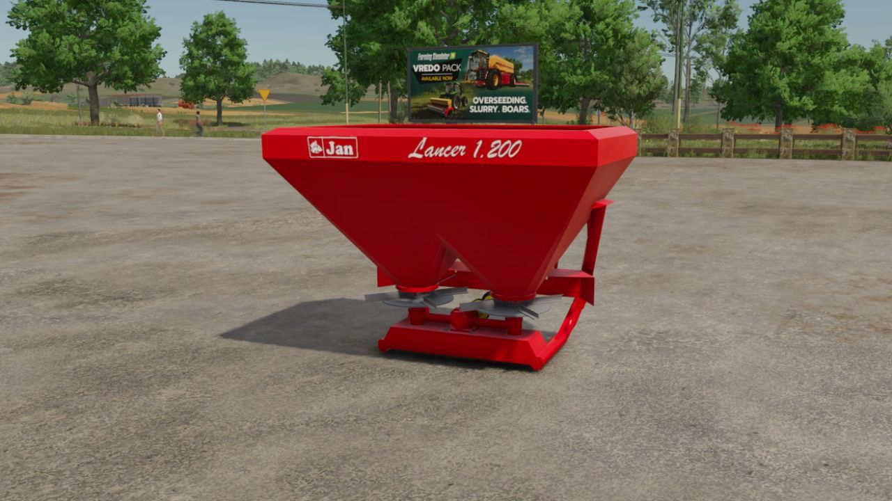 Розкидач добрив Jan Lancer 1200 для Farming Simulator 25