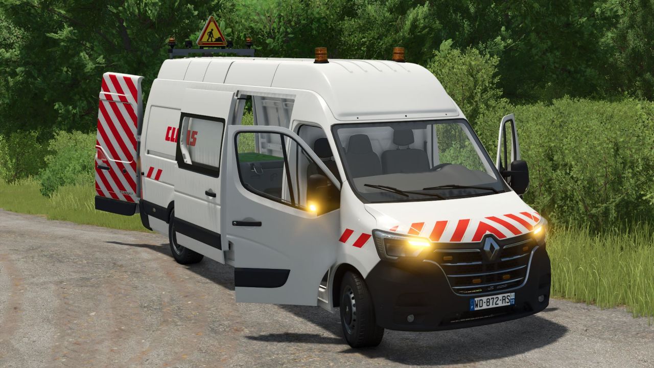 Фургон Renault Master L4H3 для Farming Simulator 25