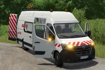 Фургон Renault Master L4H3 для Farming Simulator 25 — 5
