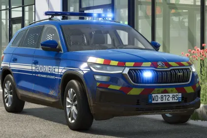 Автомобіль Skoda Kodiaq Gendarmerie для Farming Simulator 25 — 1