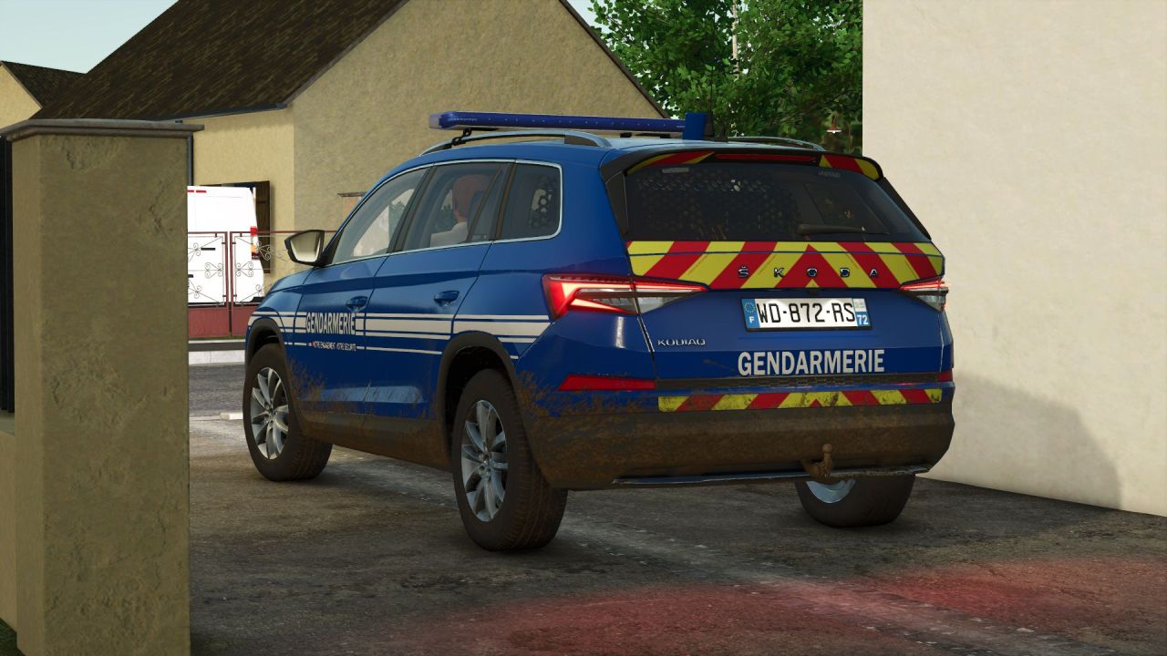 Автомобіль Skoda Kodiaq Gendarmerie для Farming Simulator 25
