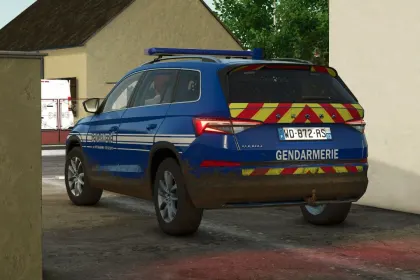 Автомобіль Skoda Kodiaq Gendarmerie для Farming Simulator 25 — 4