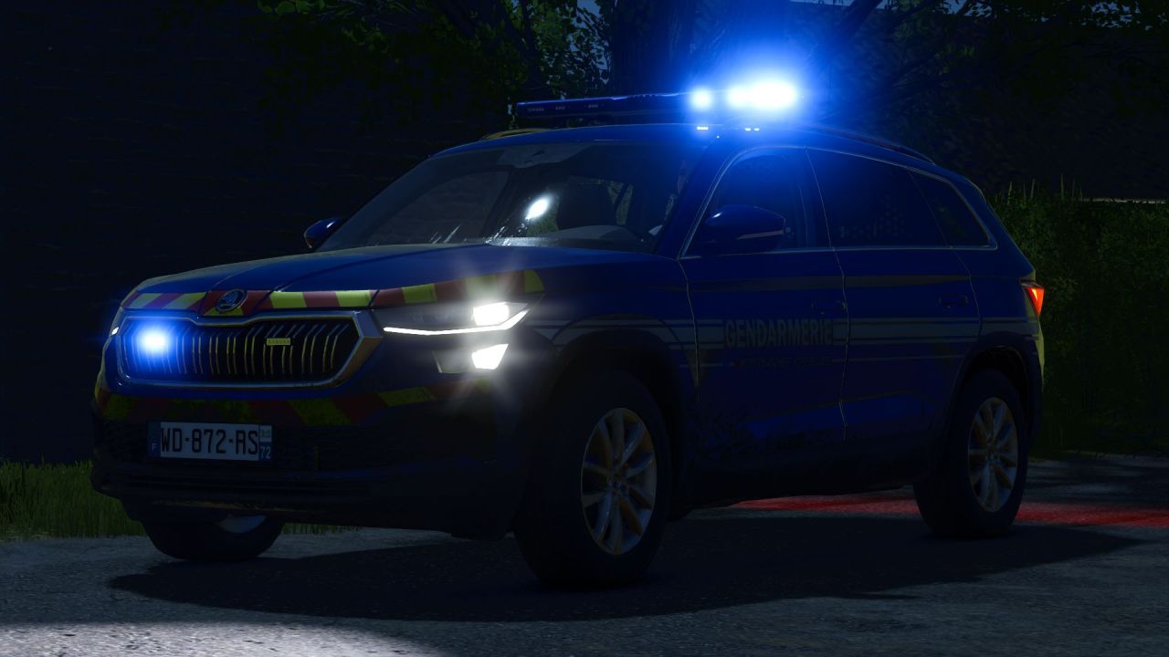 Автомобіль Skoda Kodiaq Gendarmerie для Farming Simulator 25