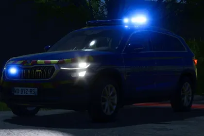 Автомобіль Skoda Kodiaq Gendarmerie для Farming Simulator 25 — 5