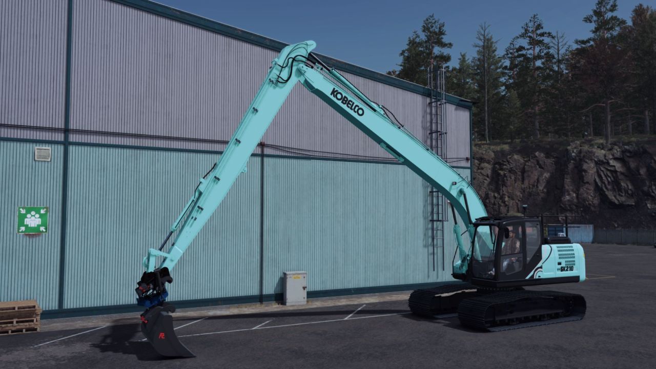 Excavator Kobelco SK210 for Farming Simulator 25