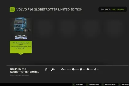 Truck Volvo F16 Limited Edition for Farming Simulator 25 — 6