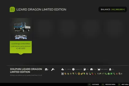 Вантажівка Lizard Dragon Limited Edition для Farming Simulator 25 — 3