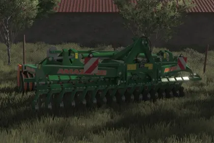 Ефективний Дисковий Культиватор Amazone Catros 4001 для Швидкої Обробки Ґрунту в FS25