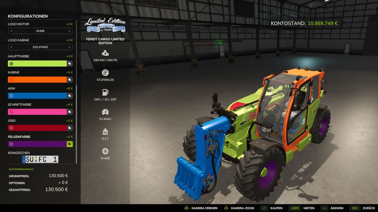 Teleskoplader Fendt Cargo T740 Limited Edition für Farming Simulator 25