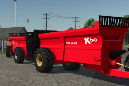 Efektywny Rozrzutnik Obornika Ktwo ECO 54-84 do Farming Simulator 25 — 1