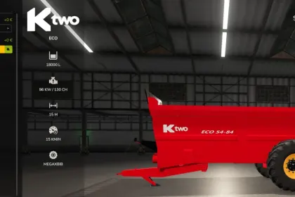 Efektywny Rozrzutnik Obornika Ktwo ECO 54-84 do Farming Simulator 25 — 4