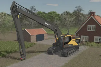 Bagger Volvo EC300LR Longreach für Farming Simulator 25