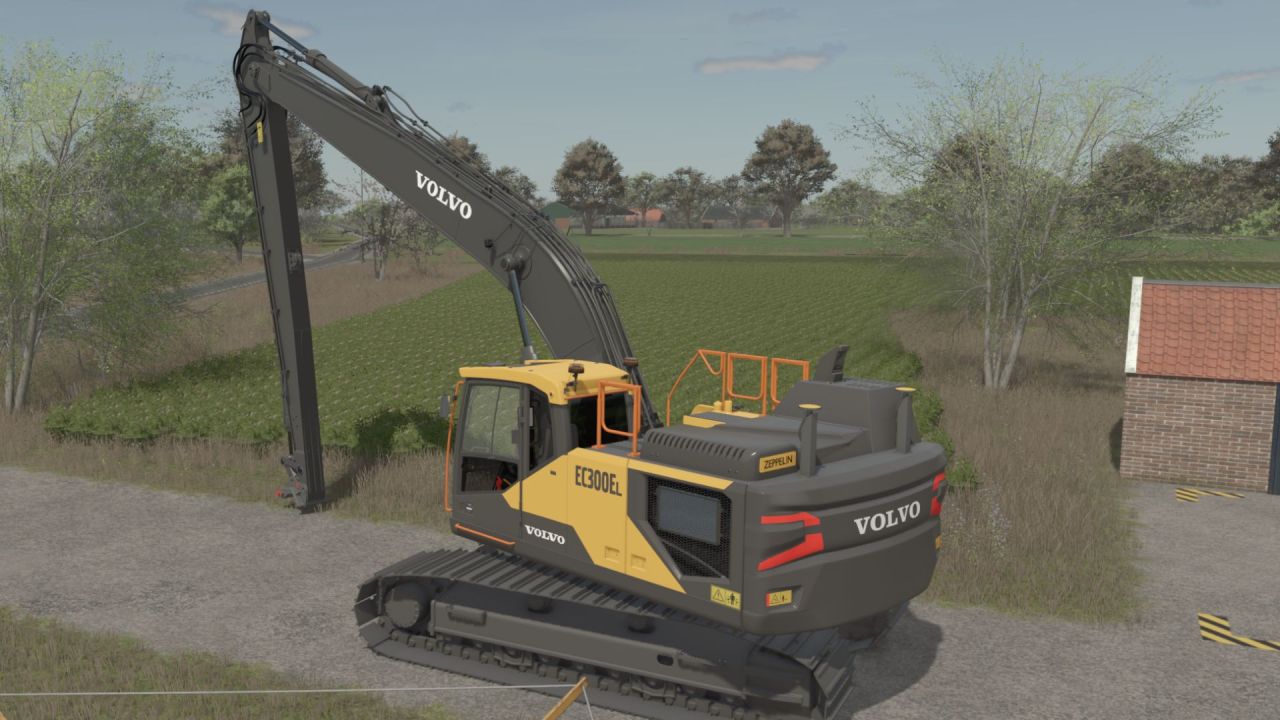 Bagger Volvo EC300LR Longreach für Farming Simulator 25