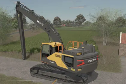 Bagger Volvo EC300LR Longreach für Farming Simulator 25 — 2