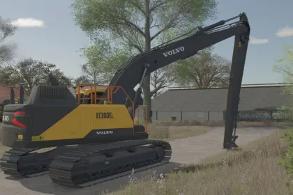 Bagger Volvo EC300LR Longreach für Farming Simulator 25 — 3