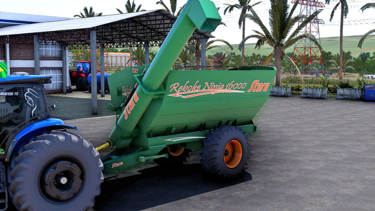 Розкидач гною Stara Reboke Ninja 16000 для Farming Simulator 25