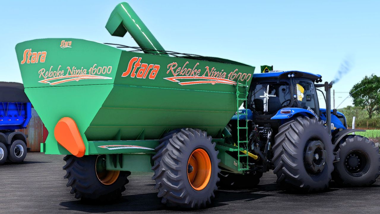 Розкидач гною Stara Reboke Ninja 16000 для Farming Simulator 25