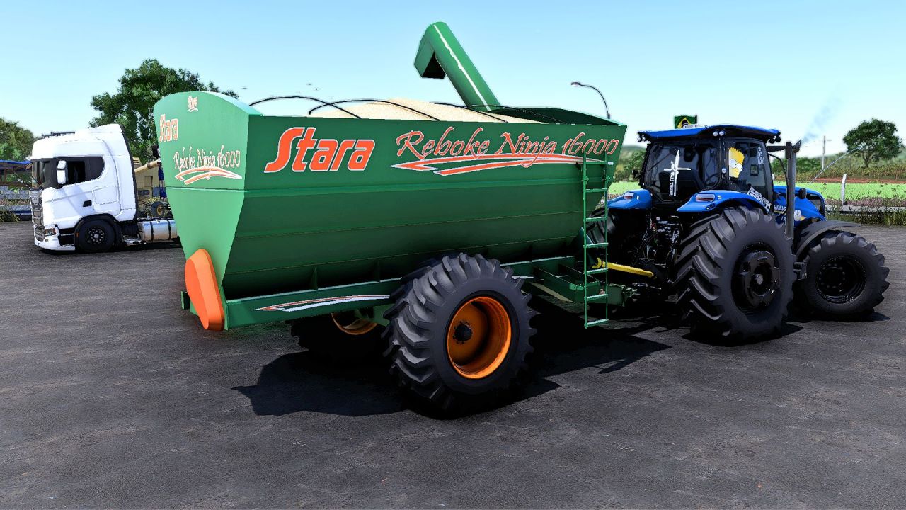 Розкидач гною Stara Reboke Ninja 16000 для Farming Simulator 25
