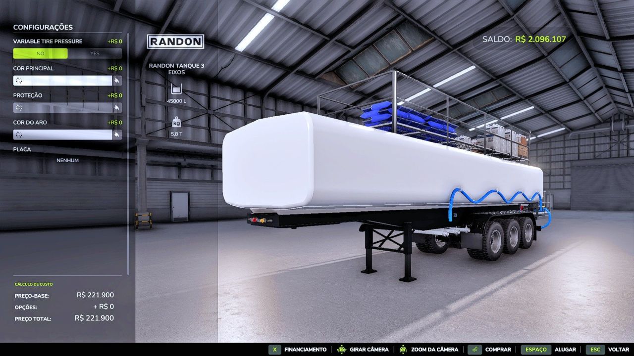 Randon 3-Axle Tank Trailer for Farming Simulator 25