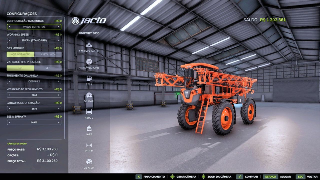 Трактор Jet 3030 для Farming Simulator 25