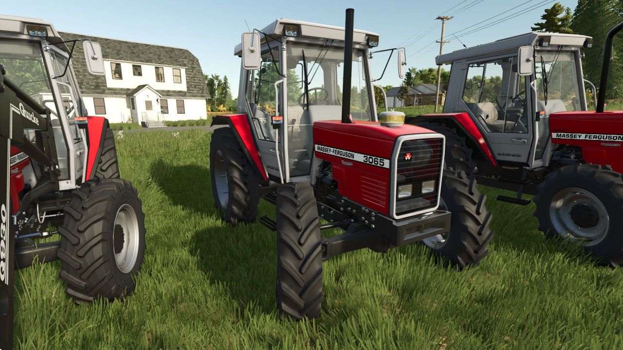Legendärer Traktor Massey Ferguson 3000 Series (4 Zyl) — Stil Mark I/II und Schnelllader Quickie für FS25