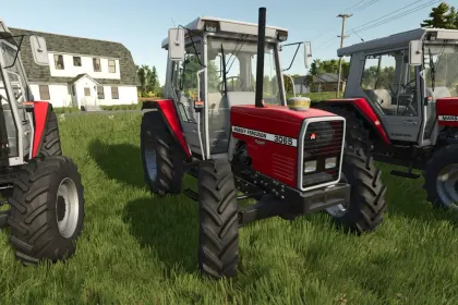 Legendärer Traktor Massey Ferguson 3000 Series (4 Zyl) — Stil Mark I/II und Schnelllader Quickie für FS25 — 3