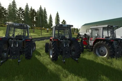 Legendärer Traktor Massey Ferguson 3000 Series (4 Zyl) — Stil Mark I/II und Schnelllader Quickie für FS25 — 4