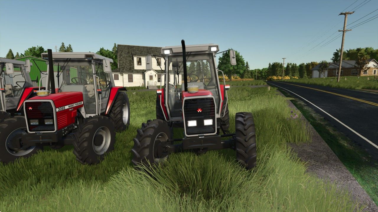 Legendärer Traktor Massey Ferguson 3000 Series (4 Zyl) — Stil Mark I/II und Schnelllader Quickie für FS25