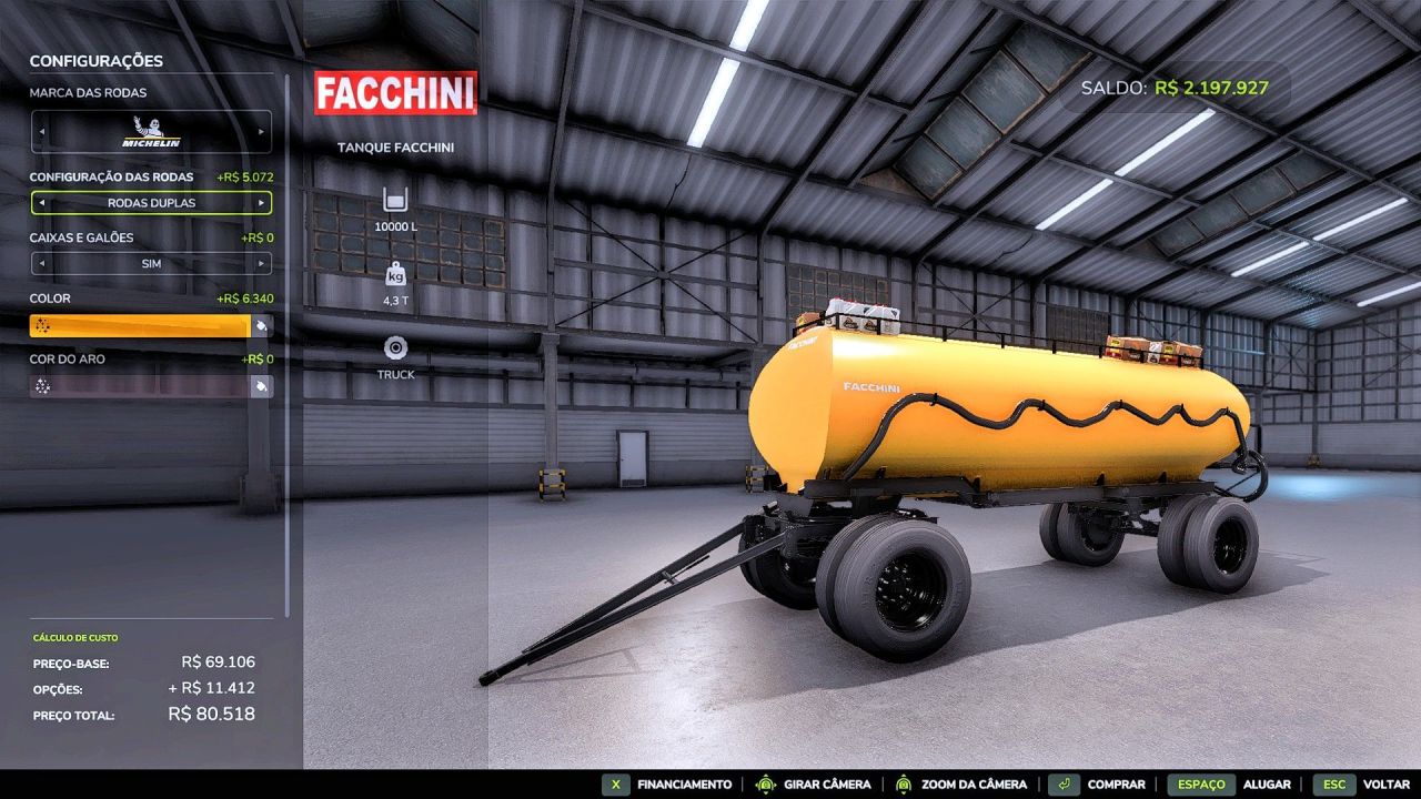 Бак Facchini для Farming Simulator 25