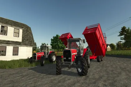 Effizienter Anhänger Massey Ferguson 700 Series für Getreide und Silage in Farming Simulator 25