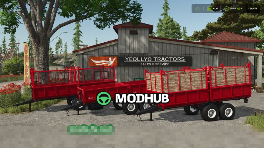 Mod na Przyczepy 1PTS-9 dla Farming Simulator 25 - Zrzuty ekranu