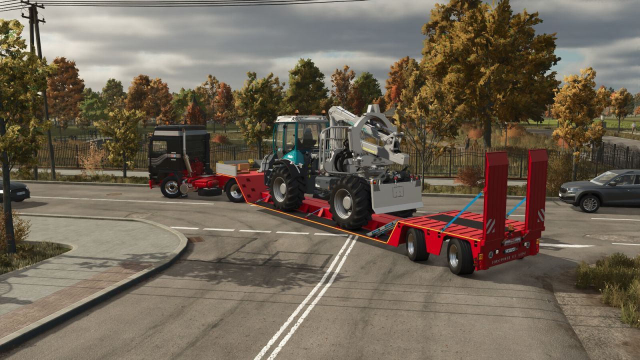 Лісозаготівельний низькорамний причіп Lizard Forestry Special TLS39 для Farming Simulator 25