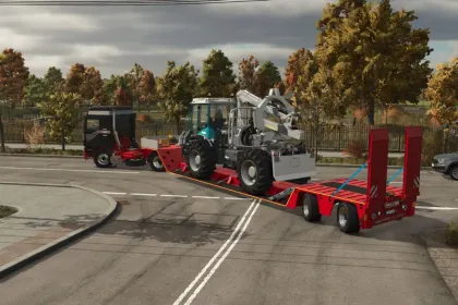 Лісозаготівельний низькорамний причіп Lizard Forestry Special TLS39 для Farming Simulator 25 — 5
