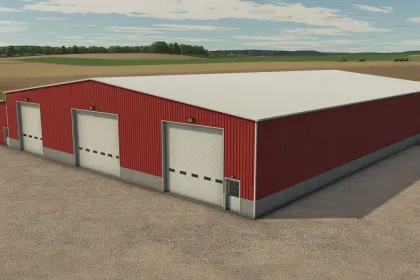 Große Metallgarage für Farming Simulator 25