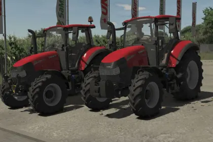 Effektiver Traktor Case IH Luxxum für Farming Simulator 25 — Auswahl von Leistung und Reifen