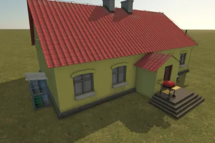 Zmodernizowany Dom Renovated House dla Farming Simulator 25 — Stylowa Gospodarstwo Rolne — 2