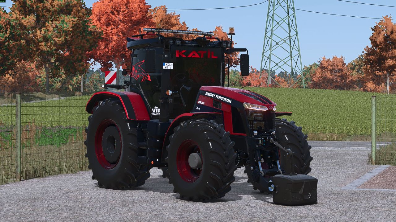 Трактор Massey Ferguson 8S для Farming Simulator 25