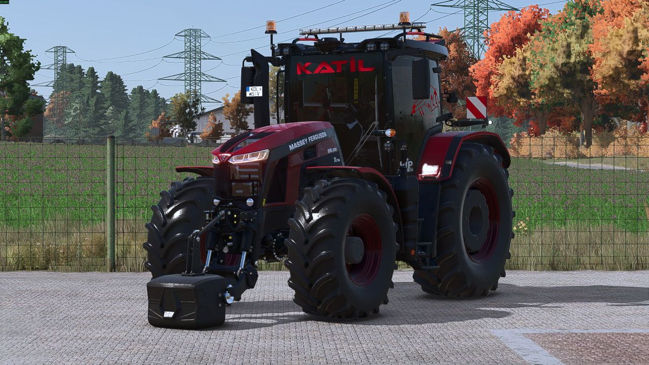 Трактор Massey Ferguson 8S для Farming Simulator 25