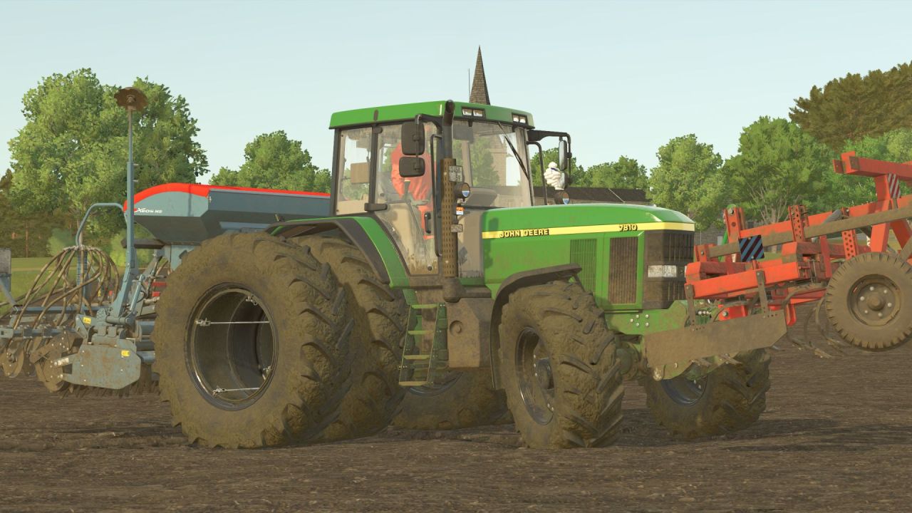 Трактор John Deere 7010-7810 для Farming Simulator 25