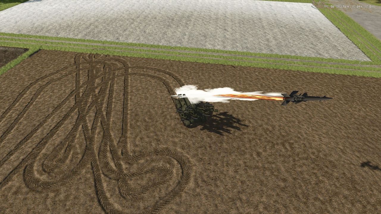 Легендарний Танковий Трактор T-55 з Ракетною Пусковою для Farming Simulator 25