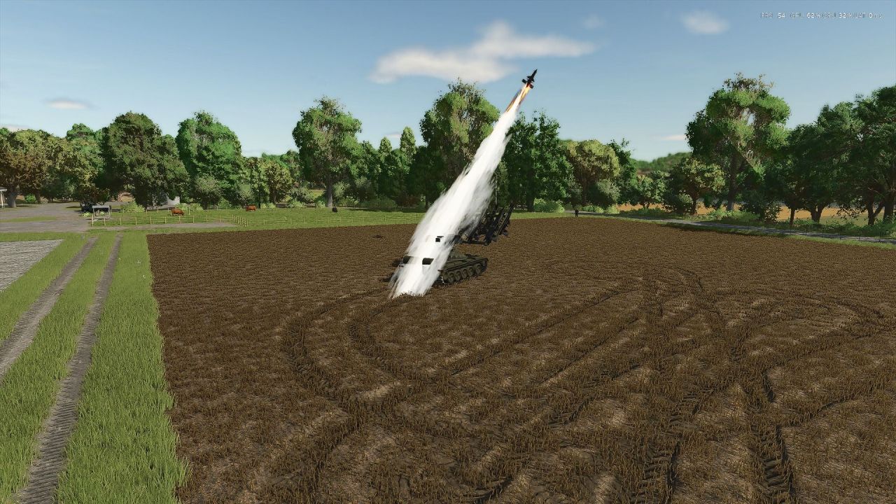 Легендарний Танковий Трактор T-55 з Ракетною Пусковою для Farming Simulator 25