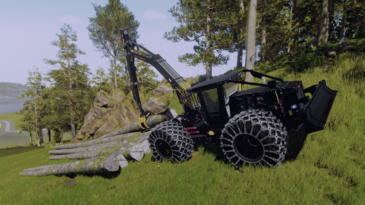 Лісозаготівельний трактор Tigercat Crane Skidder для Farming Simulator 25