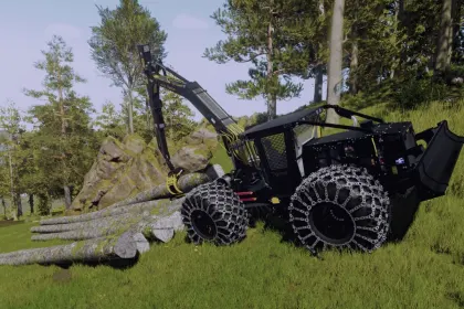 Лісозаготівельний трактор Tigercat Crane Skidder для Farming Simulator 25 — 3