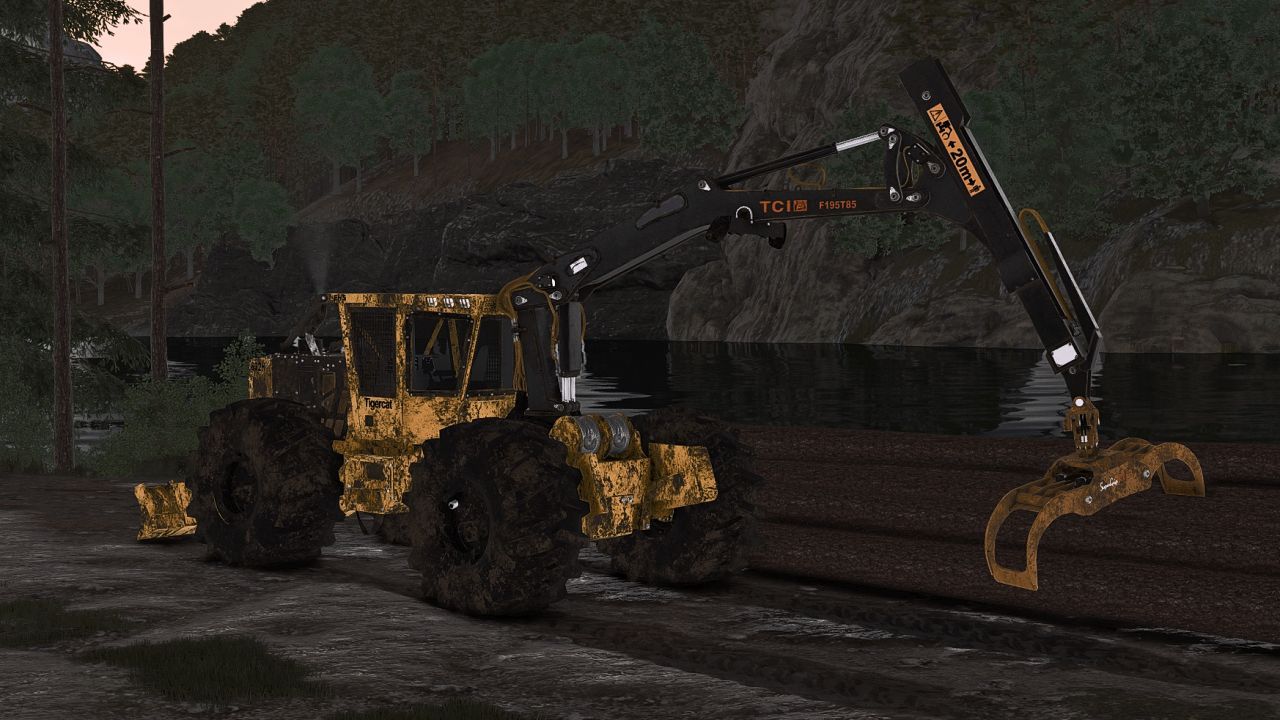Лісозаготівельний трактор Tigercat Crane Skidder для Farming Simulator 25
