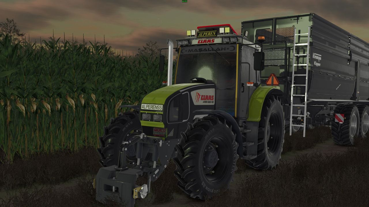 Трактор Claas Ares 600 для Farming Simulator 25